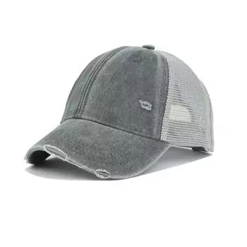 Washed Cotton Mesh Breathable Baseball Cap Made Old Ripped Light Board Caps Men and Women Tide Vintage Hat