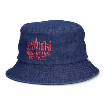 Washed Denim Bucket Hat [Manhattan Portage] (Navy)