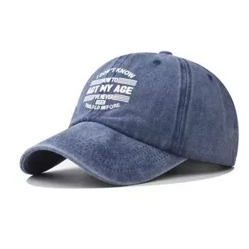 Washed Design Fashionable Letter Print Neutral Casual Sunshade Cap Baseball