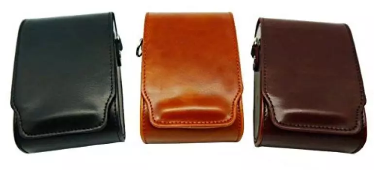 WASHODO Camera Case Fujifilm FinePix Digital Camera Synthetic Leather Case 3 Colors F800EXR, F820EXR, XP200, X-Q2 517-0026J (Black)
