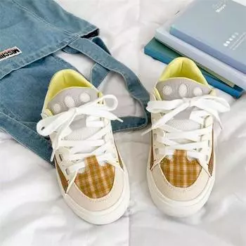 Wasteland wind platform bread shoes women s original niche design board shoes new white shoes 35