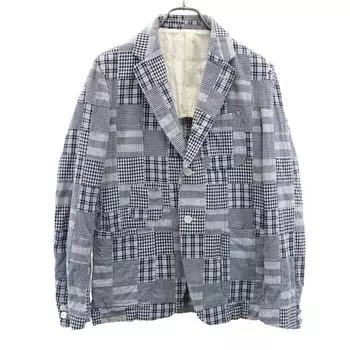 WASTETWICE&CO made in Japan Check Pattern patchwork tailored jacket 1 Men s Used