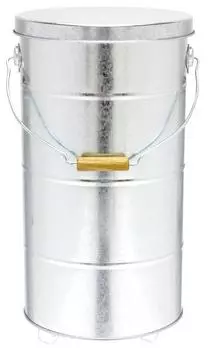 Watanabe Metal Industry Рисовый накопитель 10 кг с роликами RSK10A Silver Large серебряный