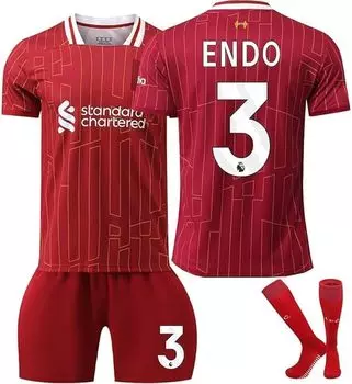 Wataru Endo Endo Wataru Liverpool Junior футбольная форма японская национальная сборная домашняя форма номер 6 реплика футбольной формы для детей Junior Tokix