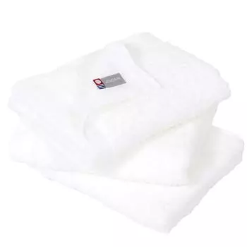watawa Imabari Towel Face Towel Set of Sweetly Quick 35 x 85cm Face 3, 100% Cotton, Twisted, Fluffy, Thin, Drying, Lightweight, (3 Towels, White)
