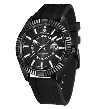 Watch 10 ATM Water Resistant Japanese Movement Analog Watch Simple Gift Business Date Display Quartz Stylish Popular Ranking Study Lightweight Black