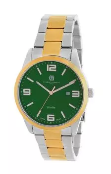 Watch 3 Hand Date Silver [Charles Hubert] 4031-GN Men s зелёный