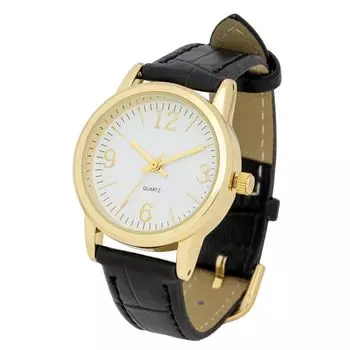 Watch Analog Leather Strap Black Myra Small [Fieldwork] Women s PP012-2 чёрный