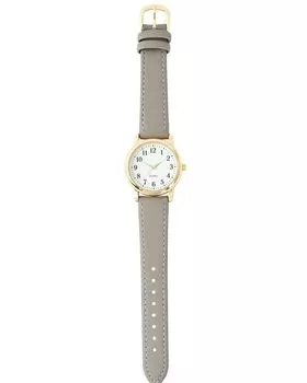 Watch Analog Leather Strap Gray Salon Large [Fieldwork] Women s PP004-2 серый