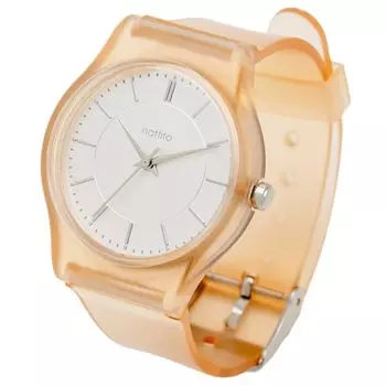 Watch Analog PVC Belt Matte Texture Brown Foss [Fieldwork] Women s JN029-3 коричневый