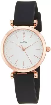 Watch Analog Silicone Band Scene Pink Gold Black [Fieldwork] YM070-5 Women s