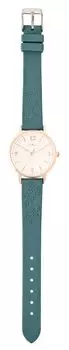 Watch Analog Silicone Belt Flower Embossed Rose Pattern Sail Green [Fieldwork] Women s JN043-4 зелёный