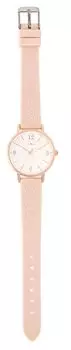 Watch Analog Silicone Belt Flower Embossed Rose Pattern Sail Pink [Fieldwork] Women s JN043-2 розовый