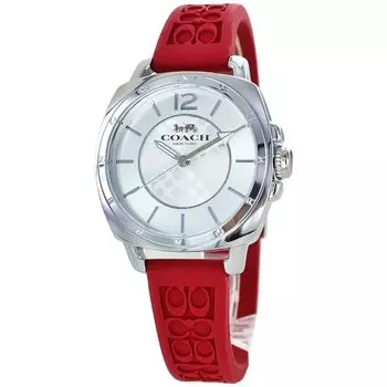 Watch BOYFRIEND Silicone Belt Red 14503878 [Coach] Women s [Item]