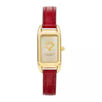 Часы CADIE Silver Dial Quartz Daily Waterproof Mineral Glass 14504025 Red [Coach] 20.5mm Womens [Товар] серебряный