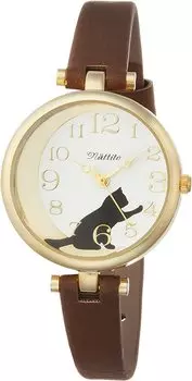 Watch Cat Gut Analog Leather Strap Brown [Fieldwork] ST162p-2 Women s