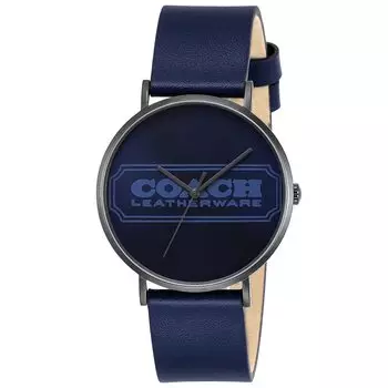 Watch CHARLES Navy Dial Stainless Steel Quartz 41MM Watch 14602526 [Coach] Men s [Item]