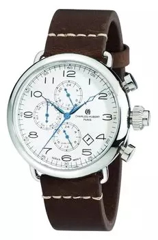 Watch Charles Paris Chronograph Date Brown [Charles Hubert] Hubert, 3958-W Men s