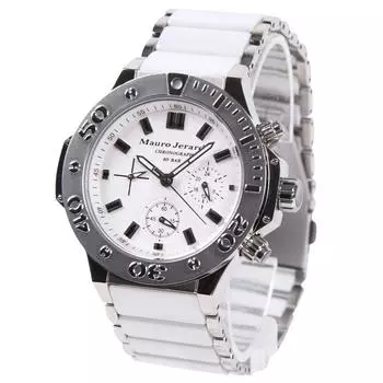 Watch Chronograph Ceramic White [Mauro Geraldi] MJ027-4