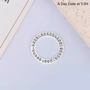 Watch Date Dial Fits Nh34-Nh35 Movement Black White Red Orange 3-Digit 6-Digit Automatic Mechanical Movt Day Date Dial Wheel