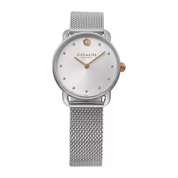 Watch ELLIOT Stainless Steel Mineral Glass Quartz Daily Waterproof 14504221 Silver [Coach] Women s [Item]