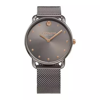 Watch ELLIOT Stainless Steel Mineral Glass Quartz Daily Waterproof 14504210 Black [Coach] Women s [Item]
