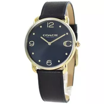 Watch ELLIOT Unisex Leather Strap 14504245 [Coach] Women s [Item]