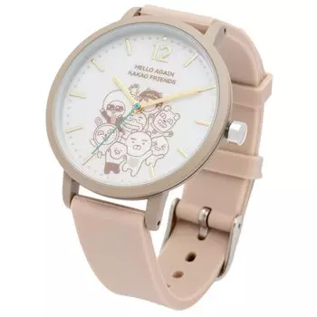 Часы Fieldwork Kakao Friends Analog Silicone Belt Watch G Ryan Apeach Beige [Fieldwork] Женские KKO001-5 бежевый
