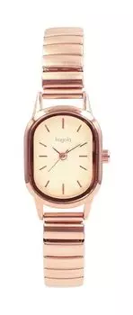 Watch Fragola Oval Color Bellows Watch PG Rose Gold [Follow] N04622A-5 Women s розовый