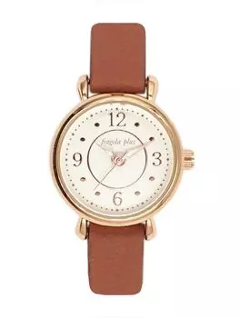 Watch Fragola Plus Antibacterial Belt Watch BR Brown [Follow] (Fragola Plus) N04320A-1 Women s коричневый