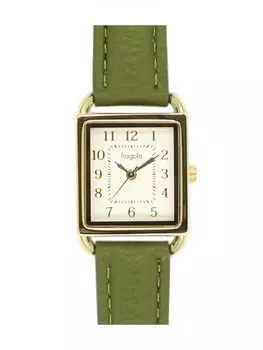 Часы fragola Квадратные часы GR Зеленые [Подписаться] H04322A-1 Женские зелёный