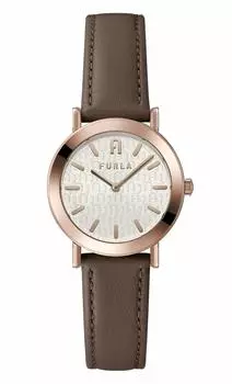 Watch FURLA MINIMAL SHAPE Minimal Shape Silver Dial Stainless Steel Quartz 32MM Watch Jewelry Accessory WW00007007L3 Brown [Furla] Women s [Item] коричневый