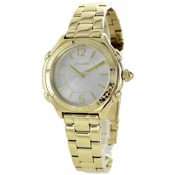 Watch Gold Stainless Steel Belt Bracelet 14503904 [Coach] Women s [Item]