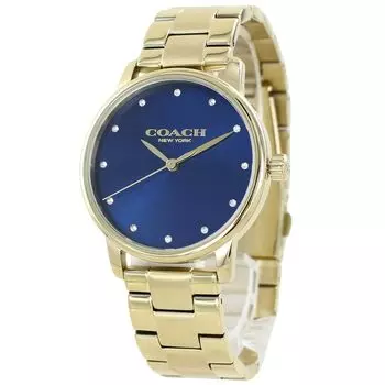Watch Grand Stainless Steel Bracelet Watch Blue Blue Gold 14503970 [Coach] Women s Women s [Item]