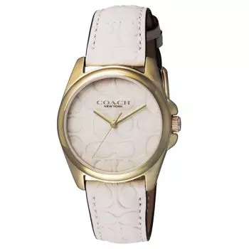 Watch GREYSON White Dial Stainless Steel Mineral Glass Quartz Daily Waterproof 36MM China Watch 14504141 White [Coach] Women s [Item] белый