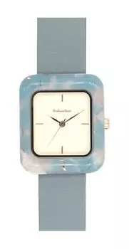 Watch Kalanchoe Square Acetic Bezel Watch BL Ladies Blue [Follow] H05022A-1 синий