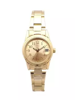 Watch Lamp Metal Strap with Date Gold [Follow] Y02818S-2 GD/MOC Women s золотой