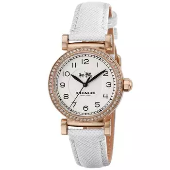 Watch MADISON Silver Dial Stainless Steel Quartz 32MM Watch 14502401 White [Coach] Women s [Item]