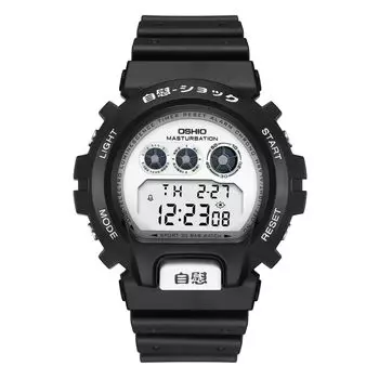 Watch Masturbation Shock Digital Watch Omeco Watch Watch Homage Watch Golf Watch Golf Watch Video [OMECO] Men s Men s (Back Black)