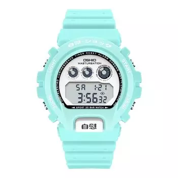Watch Masturbation Shock Digital Watch Omeco Watch Watch Homage Watch Golf Watch Golf Watch [OMECO] Men s Men s (Brucera Blue)