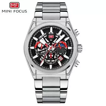 Часы мужские деловые часы водонепроницаемые кварцевые часы с браслетом из нержавеющей стали мужские часы