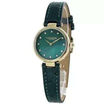 Watch PARK Park Leather Belt Green Leather 14503534 [Coach] Women s [Item]