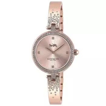 Watch PARK Pink Gold Dial Stainless Steel Quartz 29MM Watch 14503651 Gold [Coach] Women s [Item]