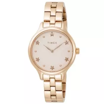 Watch Peyton Pink Dial Brass Mineral Glass Quartz America Watch TW2V23400 Pink [TIMEX] 35.5MM Women s [Item]