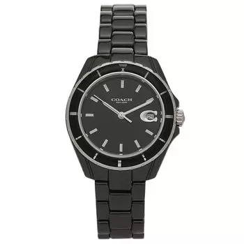 Watch Preston 32mm Quartz Black COACH 14503805 Ceramic [Coach] Women s [Item]