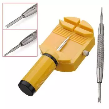 Watch Repair Fix Tools Watchmaker Remove Tool Steel Spring Bar Link Remover Wrist Watch Band Opener серебряный