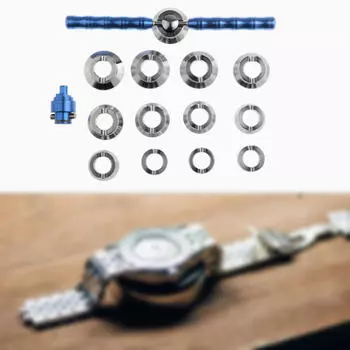 Набор инструментов для ремонта часов, открывалки для задней крышки корпуса, прочные стальные детали с ручкой для снятия