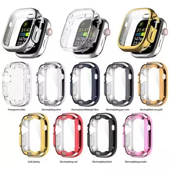 Watch Screen Protector Full Face Cover Bumper Compatible For Iwatch8 Ultra 49mm All-in-one