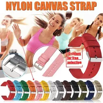 Ремешок для часов, легко заменяемый нейлоновый браслет для часов, аксессуары для ремешка 24mm красный