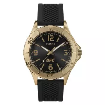 Watch Timex x UFC STREET Timex x UFC Street TW2W35000 Quartz 5 ATM Water Resistant Mineral Glass Black Dial Stainless Steel [TIMEX] Men s [Item] чёрный